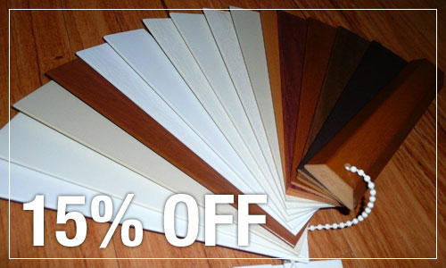 15% Off Woodlook Venetians